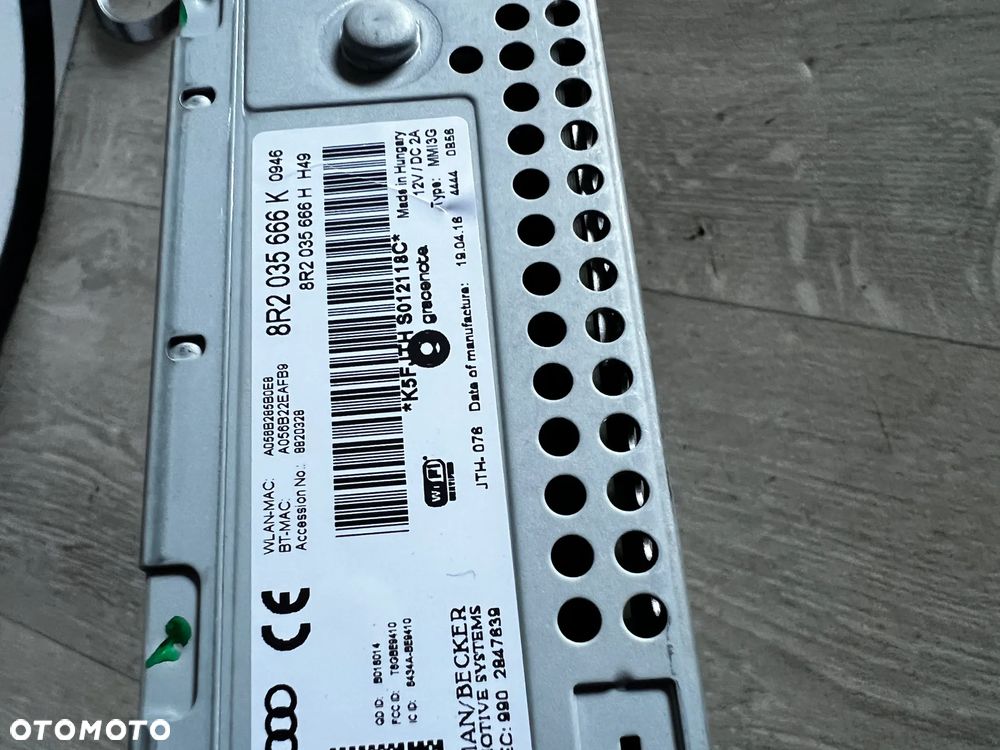 AUDI A4 B8 A5 A6 RADIO CZYTNIK NAWIGACJI KART SD MMI 8R2035666K - 4