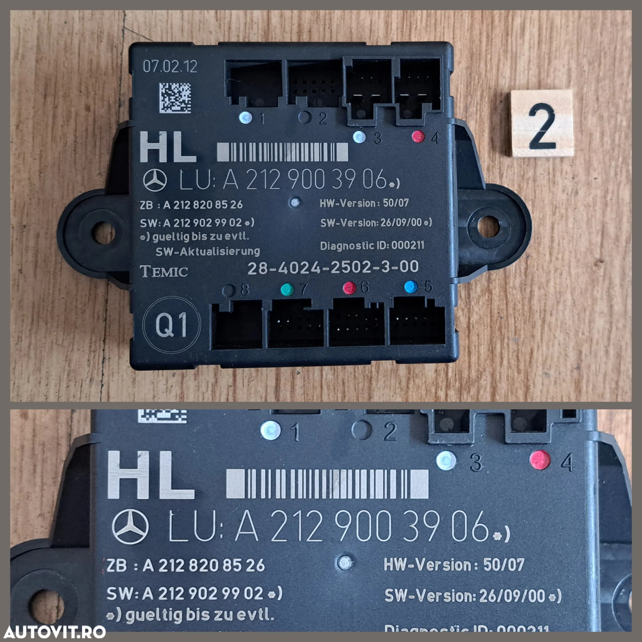 Modul Calculator SAM confort usa  modul motoras deschidere portbagaj mercedes e-class w212 c-class w204 GLC w253 - 3