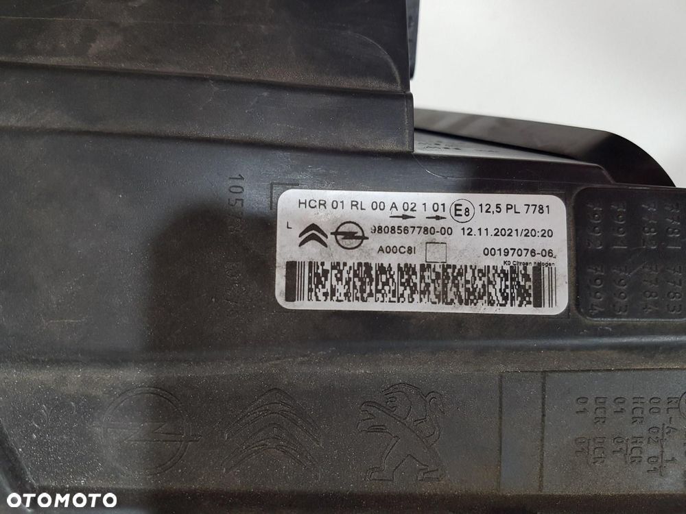 CITROEN JUMPY III 3 VIVARO LAMPA PRZÓD PRZEDNIA LEWA 9808567780 EU ORYGINAŁ - 8