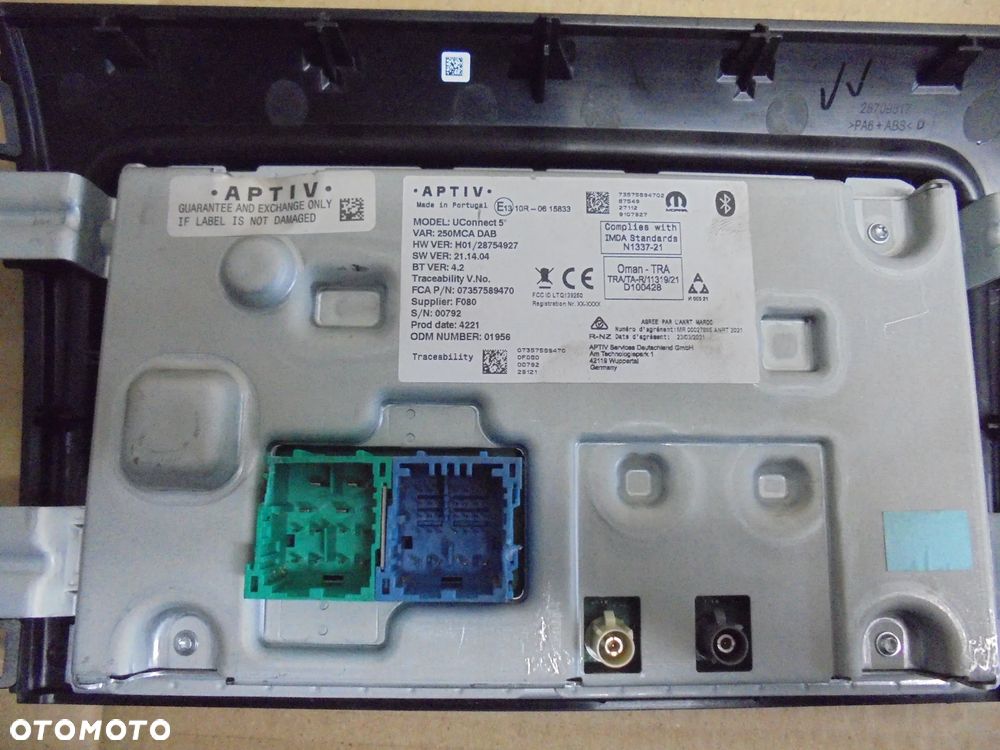 7357589470 RADIO FIAT DUCATO 2020- multifunkcyjne - 2