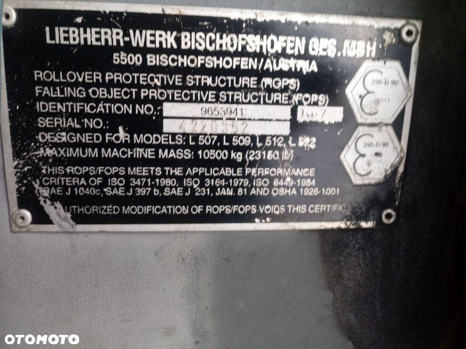 Kabina Liebherr 507, 509, 512,  522 - 18