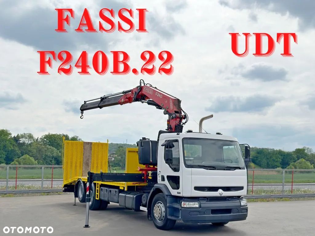 Renault PREMIUM 370* LAWETA 7,95m + FASSI F230AXP.22 + PILOT * STAN BDB - 1