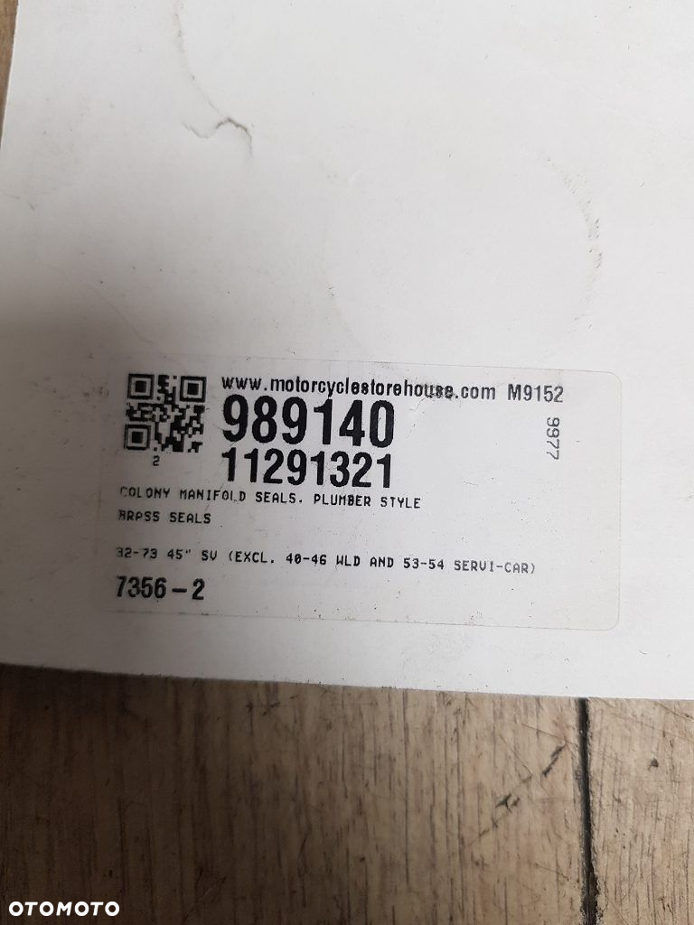 Uszczelki kolektora dolotowego Colony Harley Davidson Flathead 27058-30 - 6