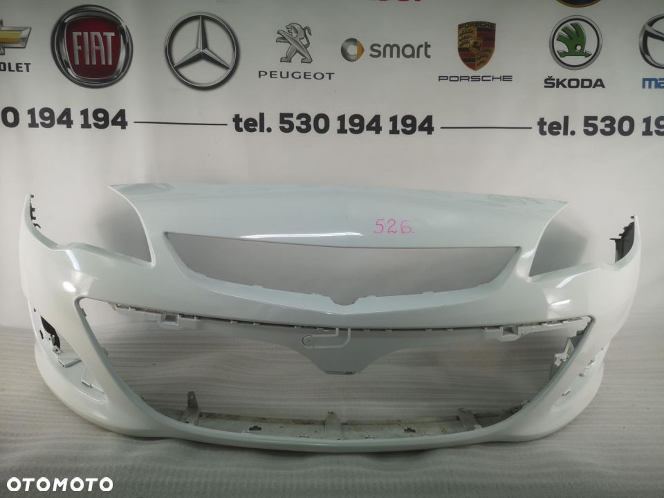 OPEL ASTRA J 4 IV LIFT 13- BIAŁY ZDERZAK PRZEDNI PRZÓD NR AUKCJI NZ526 - 1