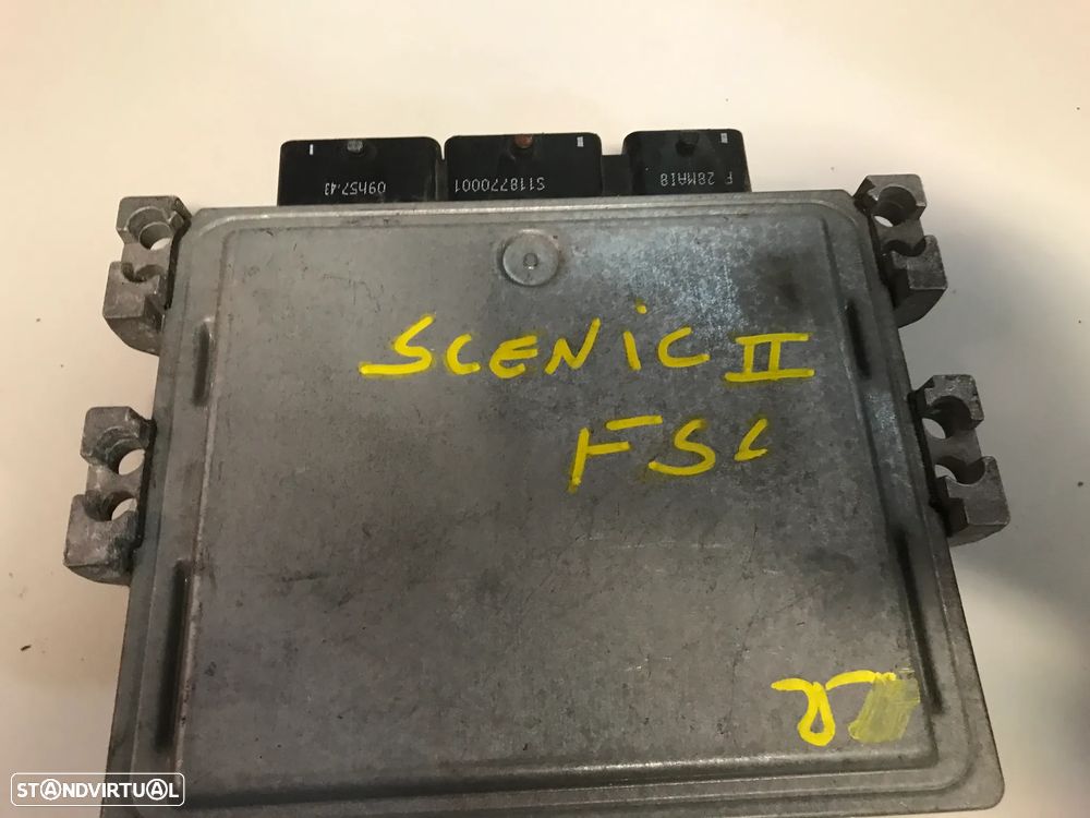 CENTRALINA DO MOTOR RENAULT SCENIC II / MEGANE II 105CV S12226114 8200843713 - 1