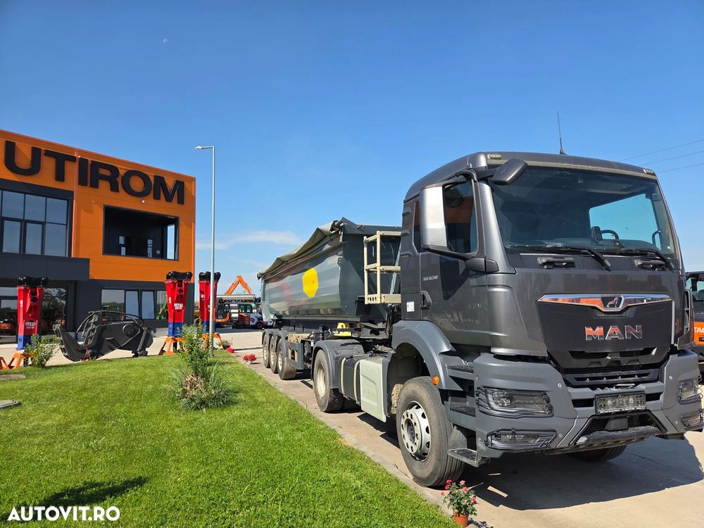 MAN TGS 18.510 4x2, 2023, 130.117km, kit BASCULARE, anv 80% ok, cutie AUTOMATA, bara metalica, posibilitate leasing 4 ani, Pret AUTOTRACTOR 63.900 EUR+Tva si pret ANSAMBLU cu MEILLER 2023, 28mc-89.900 EUR+Tva - 39