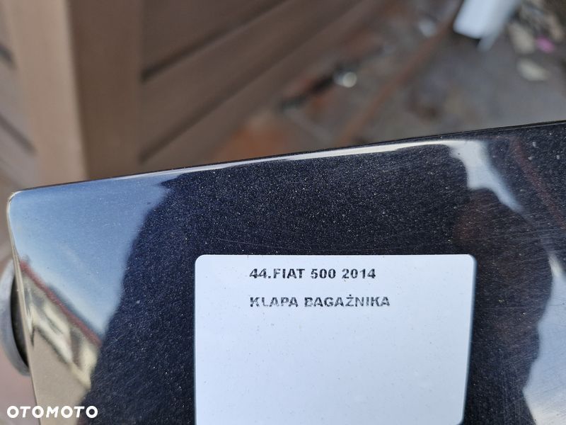 fiat 500 07- klapa bagażnika tył tylna - 2