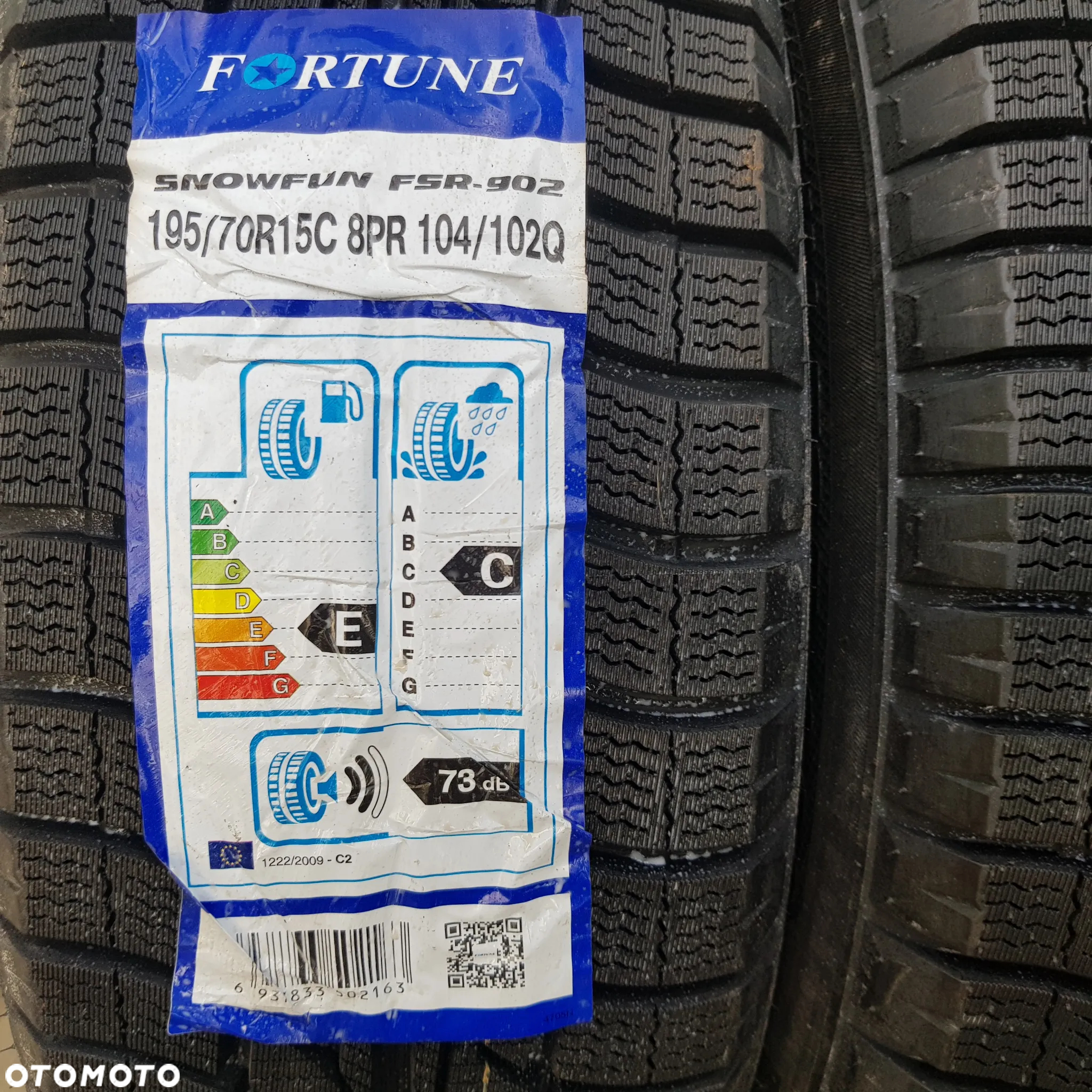2x 195/70R15C Fortune Snowfun FSR 902 Para opon zimowych Poznań - 2