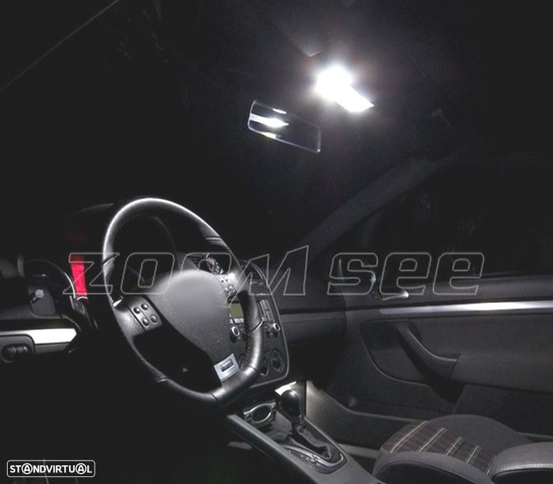 KIT COMPLETO 16 LAMPADAS LED INTERIOR PARA VOLKSWAGEN VW GTI MKV GOLF 5 MK5 GOLF5 06-09 - 3