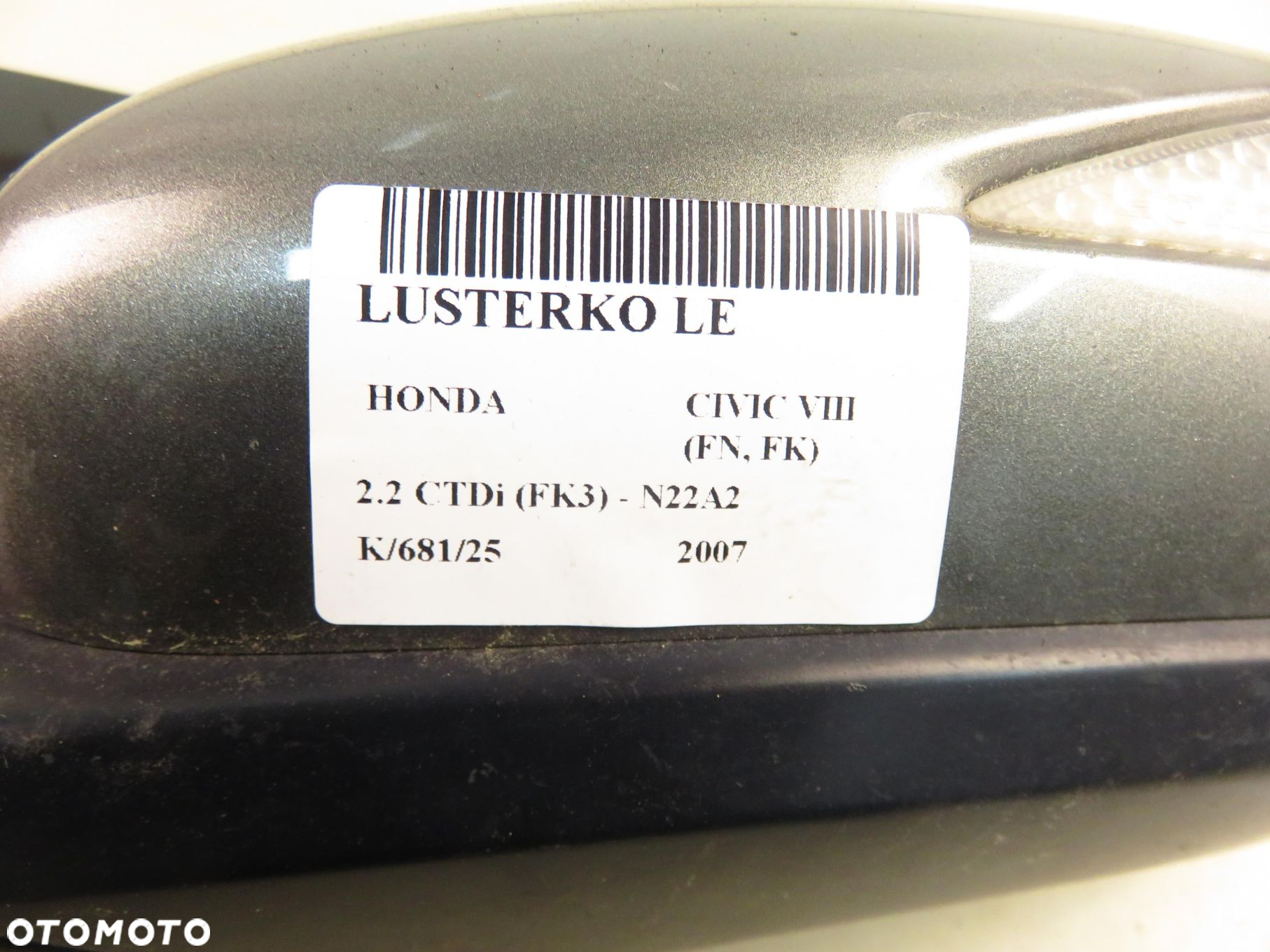 LUSTERKO LEWE HONDA CIVIC VIII UFO 10 PIN 76250SMGG314M1 NH701M - 15