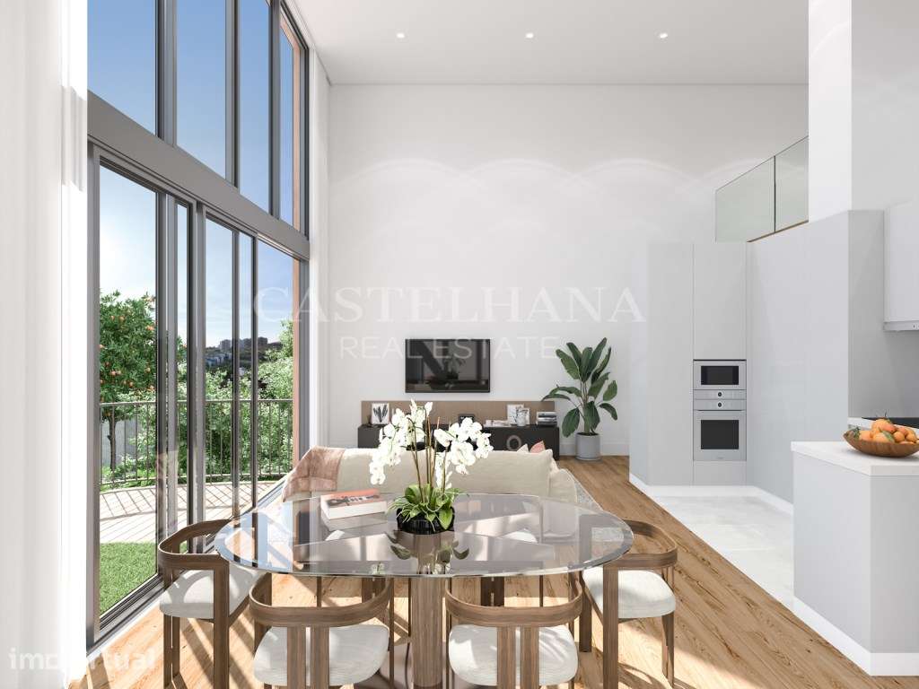 Apartamento T2 duplex, com jardim em novo empreendimento em Carnaxide - Grande imagem: 2/96