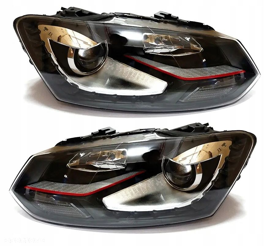 Reflektory Lampy kpl Led Diody Soczewka Gti-look Vw Polo V 5 6r 6r0 09-17 - 2