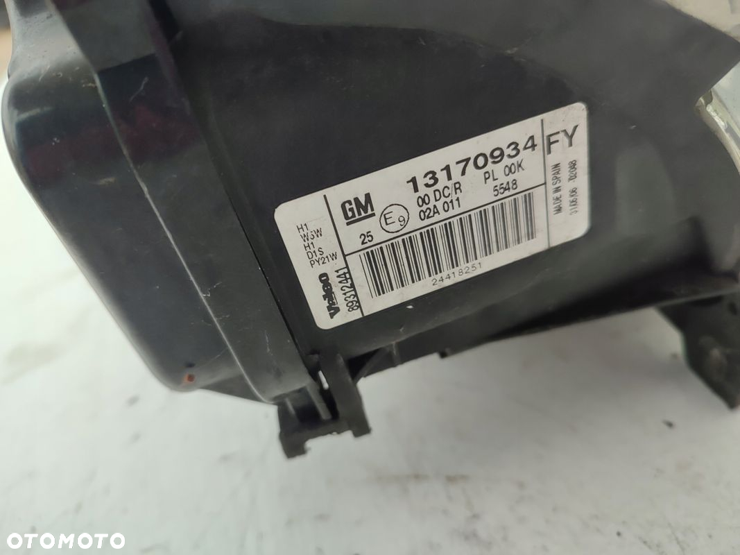 Lampa prawy przód BIXENON OPEL SIGNUM VECTRA C LIFT 13170934 EUROPA - 6