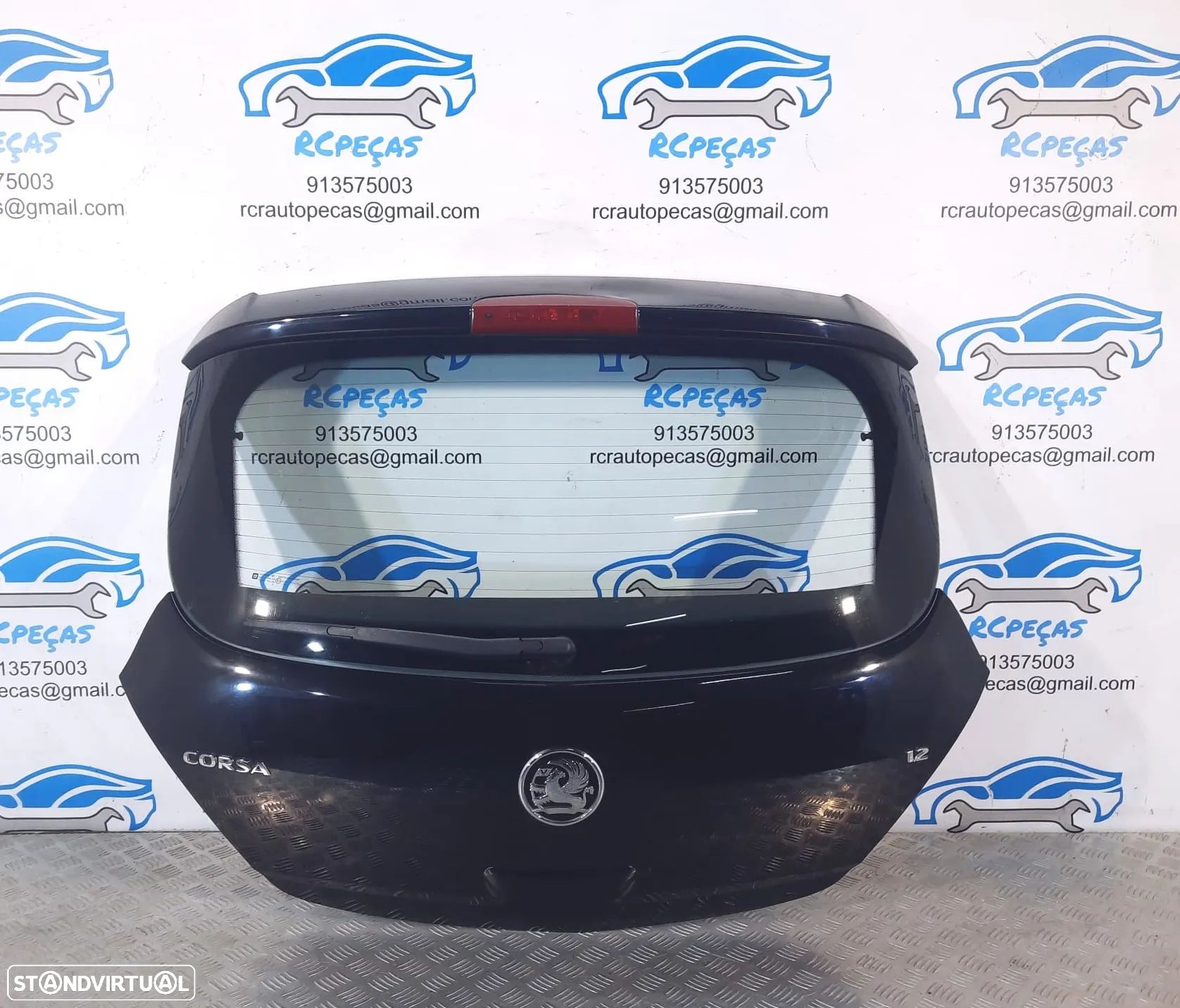 PORTA TAMPA MALA OPEL CORSA D 3 PORTAS 93191543 VIDRO PUXADOR MOTOR 3° STOP - 1