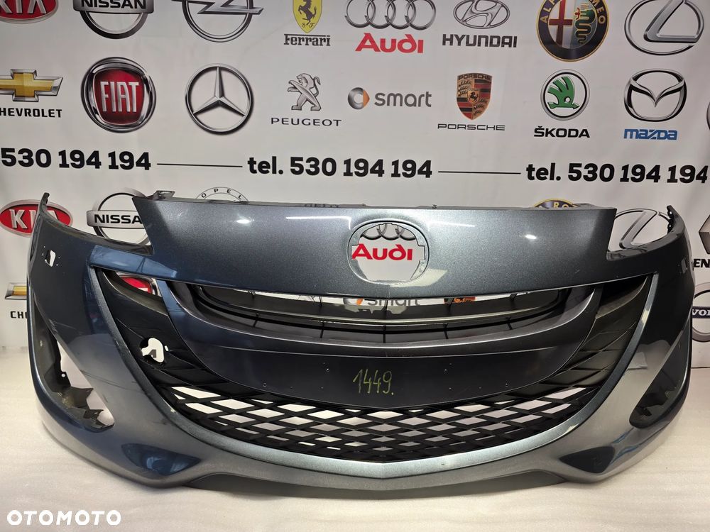 MAZDA 5 V LIFT 10-16 ZDERZAK PRZEDNI PRZÓD , NA SPRYSKI + KRATKA ŚRODKOWA , NR C513-50031 , NR AUKCJI NZ1449 - 1