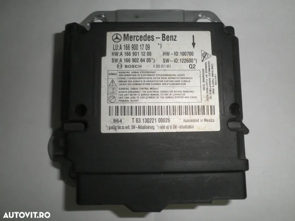 Calculator Airbag Mercedes ML W166 , GLE , A1669001709 A1669003903 - 4