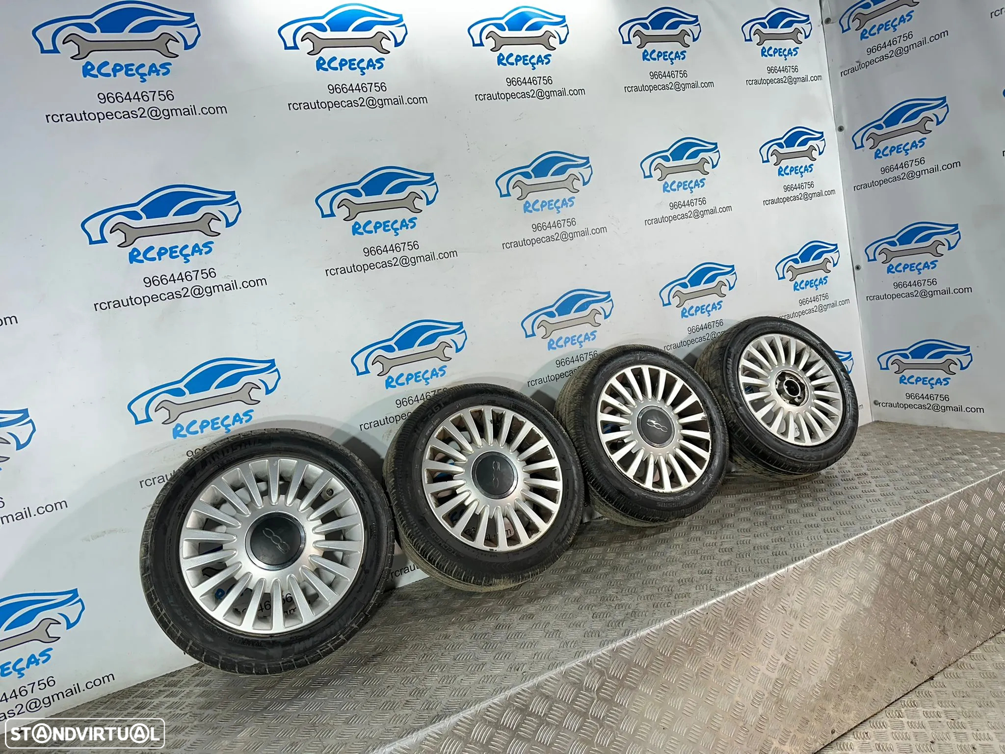 .Conjunto Jantes 15 Originais Fiat 4x98 6J ET35 51787641 - 3