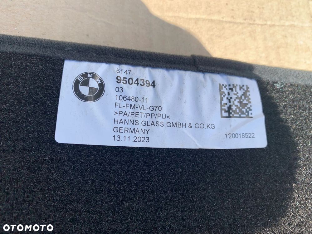 DYWANIKI WELUROWE M-PAKIET BMW 7 G70 KOMPLET 5A65EC8 9504394 - 8