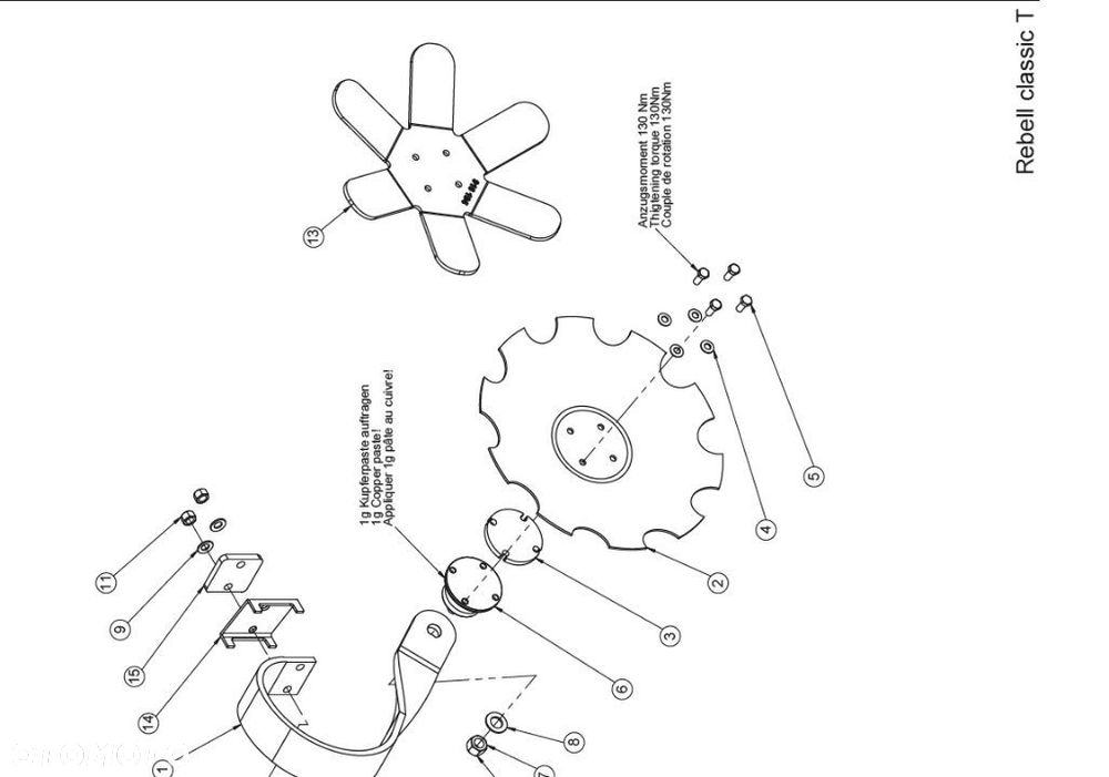 Talerz roboczy Kockerling Rebell classic 910964 oryginał - 2