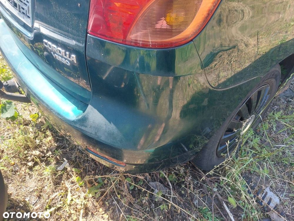 KOMPLETNY TYŁ KLAPA BAGAŻNIKA ZDERZAK LAMPY TOYOTA COROLLA VERSO I 6R4 - 2