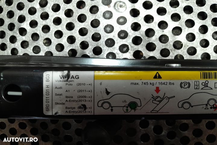 Cric 6R0011031H 6R0011031H Volkswagen VW Polo 5 6R [2009 - 2015] Cros - 3