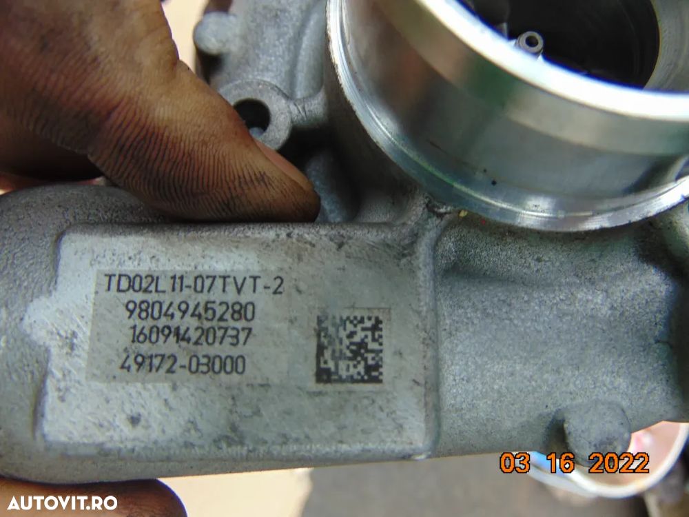 turbina Ford 1.5tdci euro 6 Focus mondeo peugeot 1.6hdi 1.5hdi 208 citroen c3 c4 ds expert berlingo - 4