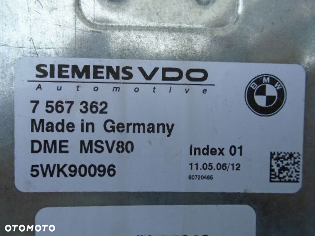 KOMPUTER STEROWNIK SILNIKA BMW E90 E91 E92 E93 325i N52 AUTOMAT - 2