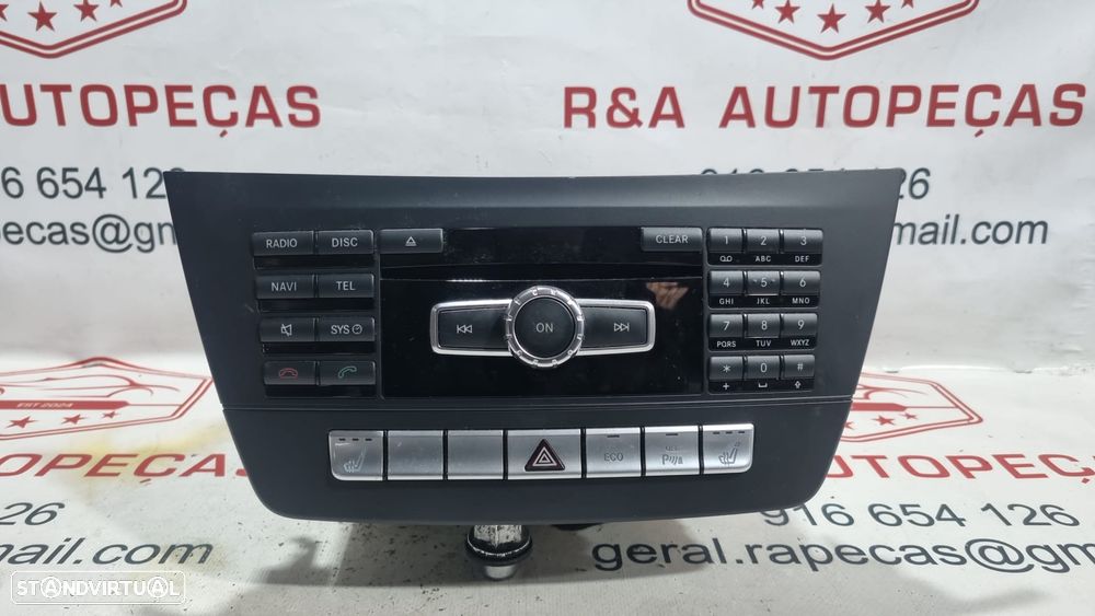 Auto Rádio Mercedes Class C W204 A2049009807 Original - 1