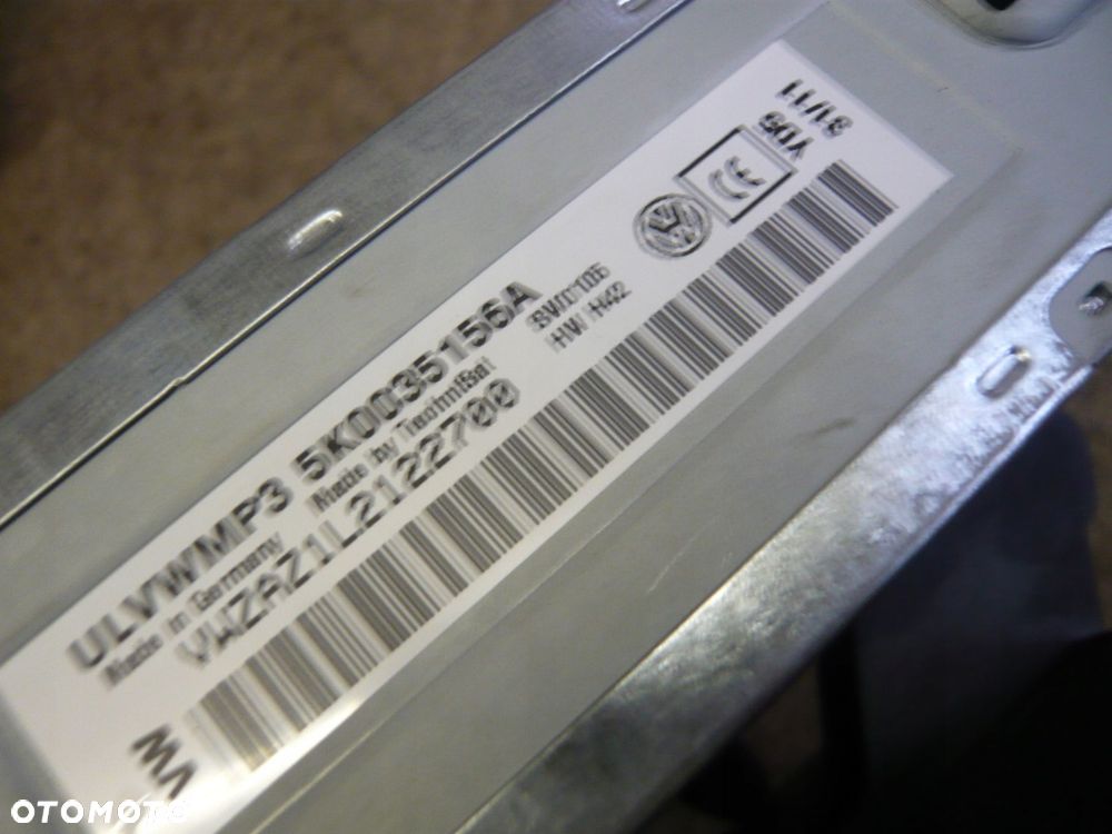 radio cd 5k0035156a vw touran golf vi - 2