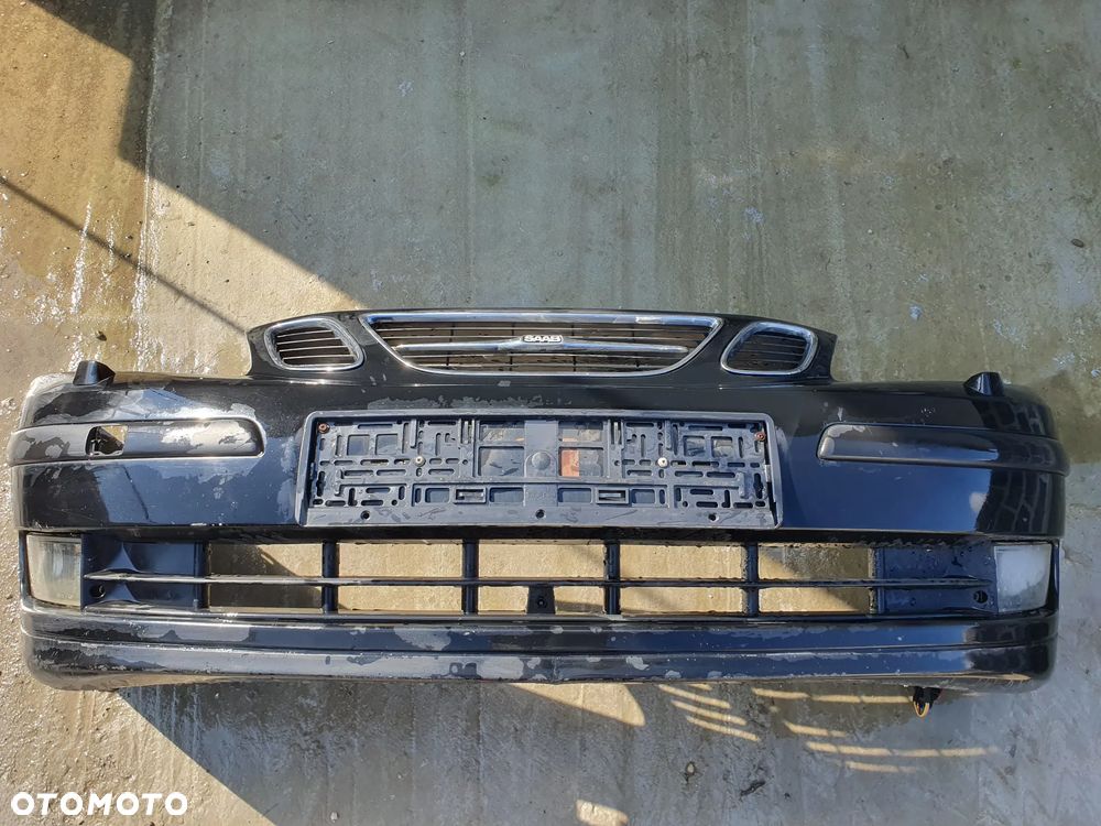 SAAB 93 9-3 ZDERZAK PRZEDNI PRZÓD 12786001 LISTWY KRATKI ATRAPA EMBLEMAT LAMPY SPRYSKIWACZE - 1