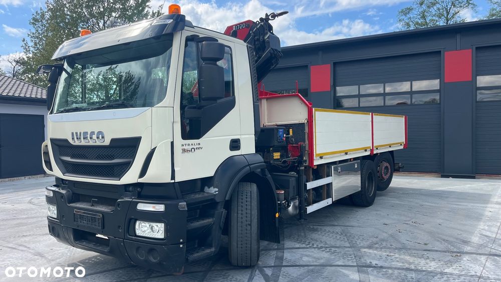 Iveco Stralis EEV 6x2 HMF 1720 K4 Ster Radiowe 2013 Rok Top Stan Os Skrętna Podwieszana Zabudowa Burtowa Platforma (Palfinger Hiab Fassi) - 19