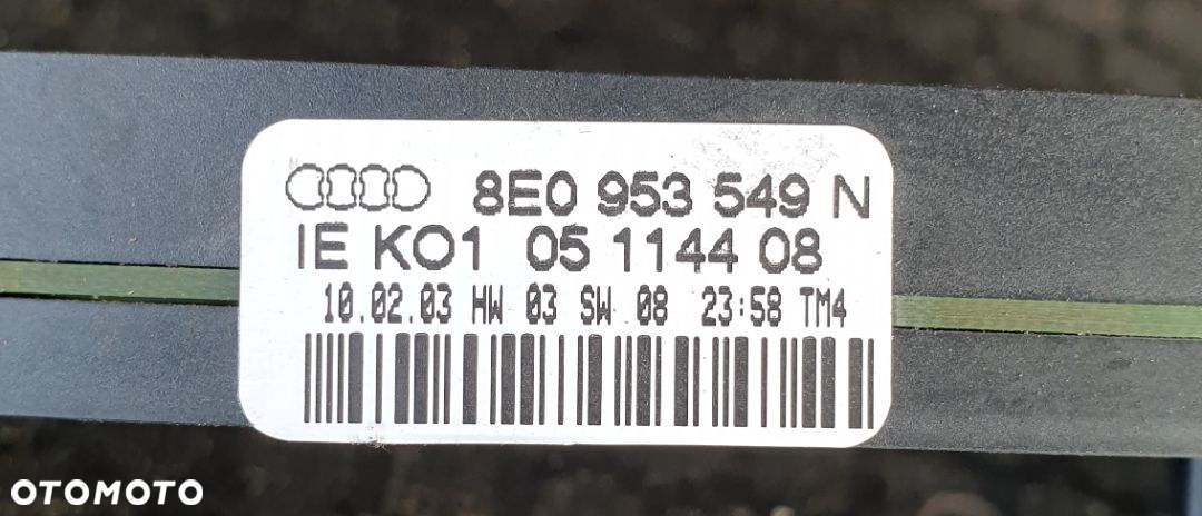 MODUŁ KIEROWNICY TEMPOMAT 8E0953549N AUDI A4 B7 - 5