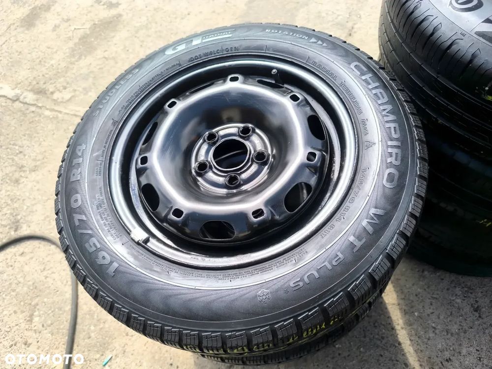 5x100 Felgi Stalowe Stal 14 Koła Zimowe Zima SKODA FABIA PRAKTIK ROOMSTER RAPID SEAT IBIZA CORDOBA TOLEDO IV 4 VW FOX POLO Legnica ALU-RAD 165/70 5mm - 1