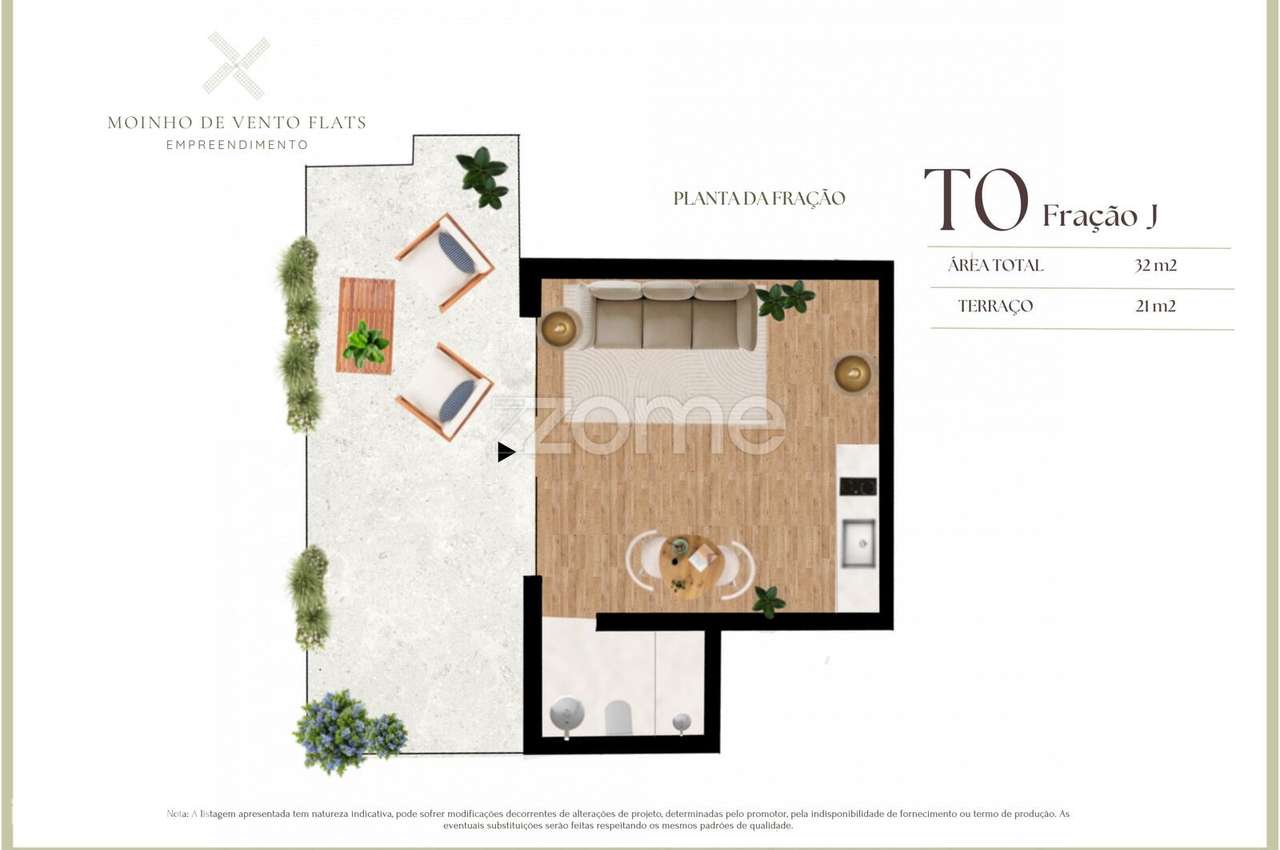 Apartamento T0 J Condominio Moinho de Vento - Grande imagem: 4/19