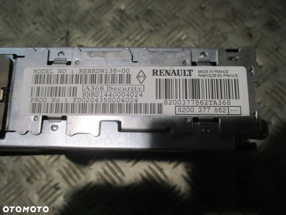 RADIO RADIOODTWARZACZ 8200377862 RENAULT MODUS 04- - 3