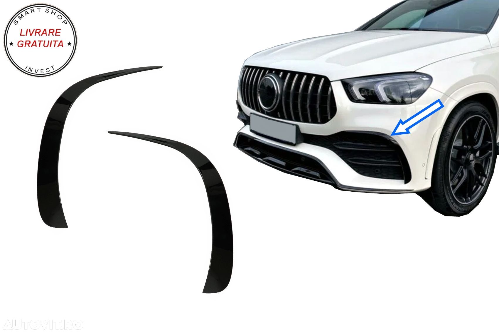 Ornamente bara fata flapsuri Mercedes GLE W167 GLE Coupe C167 (2019-up) doar pentr- livrare gratuita - 1