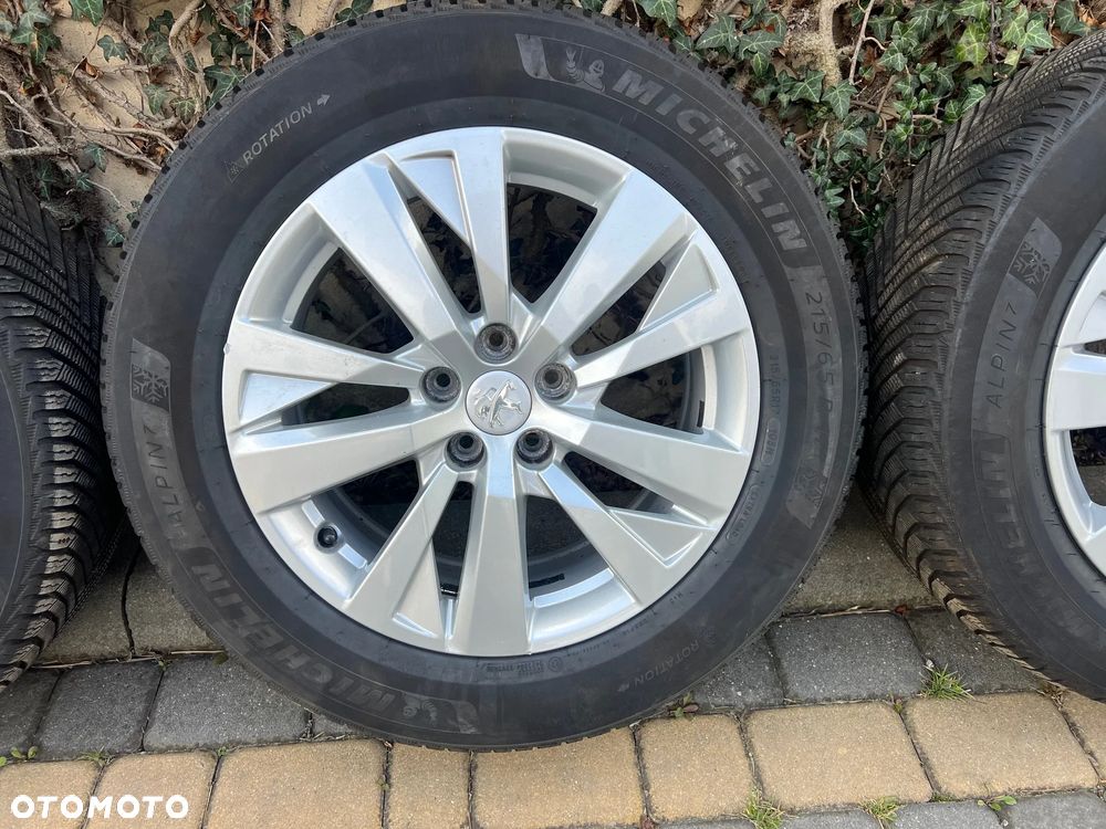 FELGI ALUFELGI ALUMINIOWE 17 7J ET42 OPONY KOŁA  215 65 17 MICHELIN ALPIN 7  2024  ROK 7mm PEUGEOT 3008 5008 II LIFT SUPER ZESTAW - 4