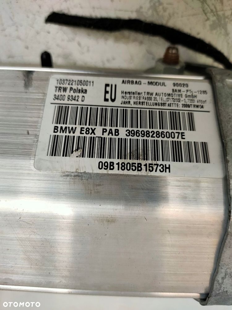 poduszka pasażera bmw seria i e87 e90 34009342b - 3