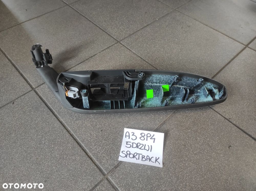 PODŁOKIETNIK DRZWI BOCZKA RĄCZKA LEWA LEWY AUDI A3 8P 5 DRZWI 8P4 WYSYŁKA !!!!! - 4