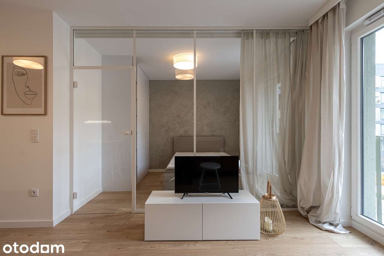Piękny apartament 2 pok. balkon, Fuzja, Księży Młyn - BEZ PROWIZJI!