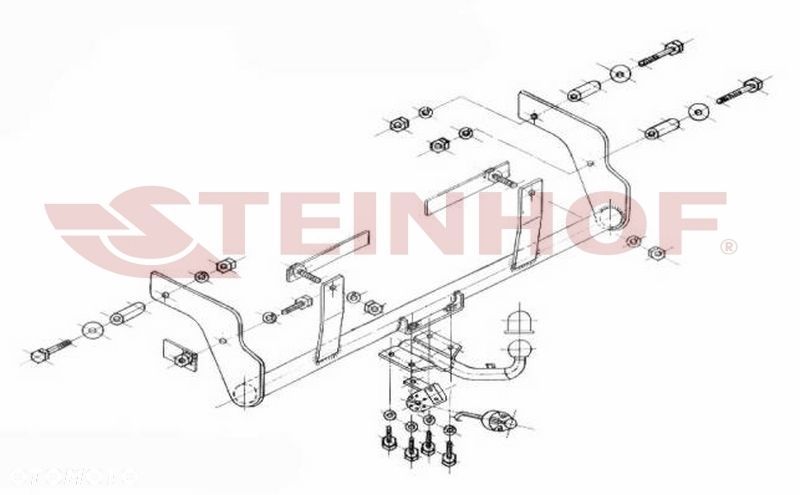 Hak Holowniczy + WIĄZKA 7PIN do Renault Kangoo I 4x4 od 2001 do 2008 - 2