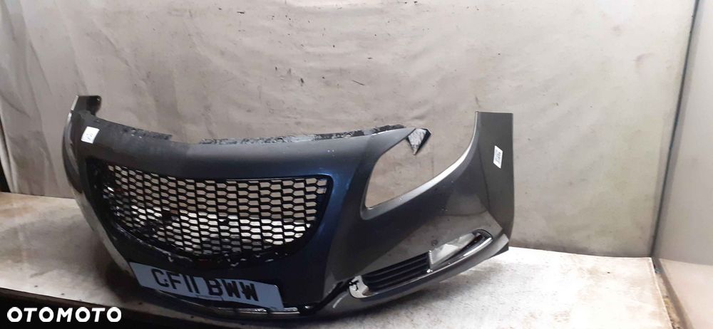 + ZDERZAK PRZÓD PRZEDNI DO OPEL INSIGNIA A Z177 SZARY HALOGENY - 3
