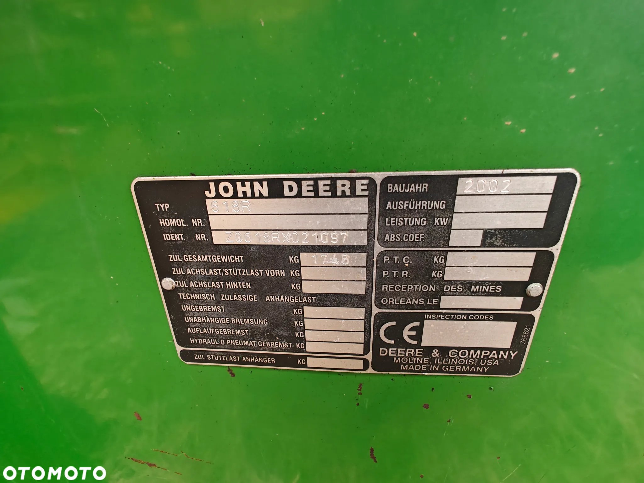John Deere 618R, 5.5m, heder - 3