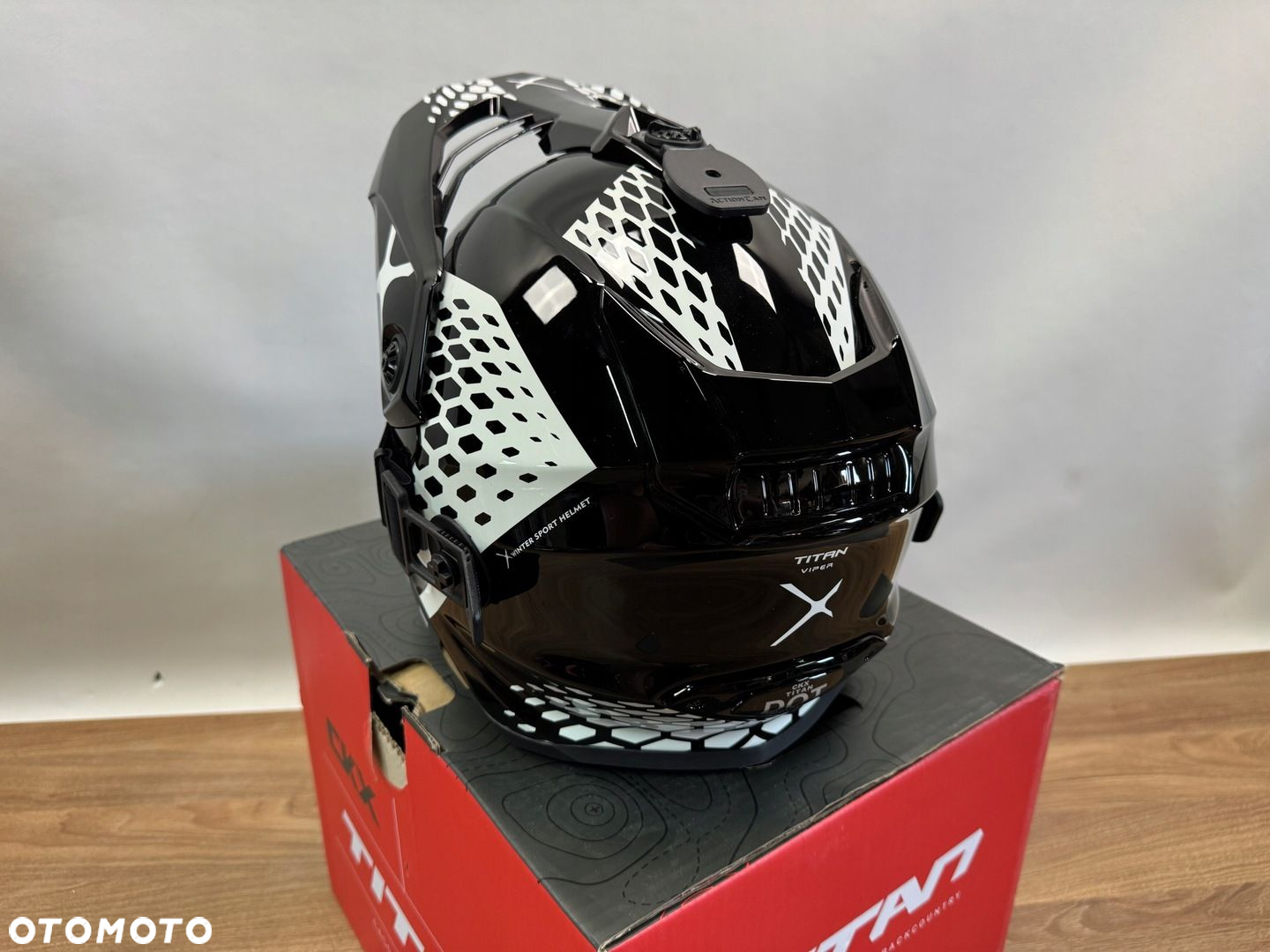 KASK MOTOCYKLOWY ENDURO CKX  Gogle Titan Black/White L - 9