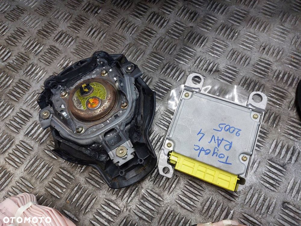 ZESTAW AIRBAG KOKPIT DESKA MODUŁ PODUSZKI PASY KURTYNY TOYOTA RAV4 II - 4