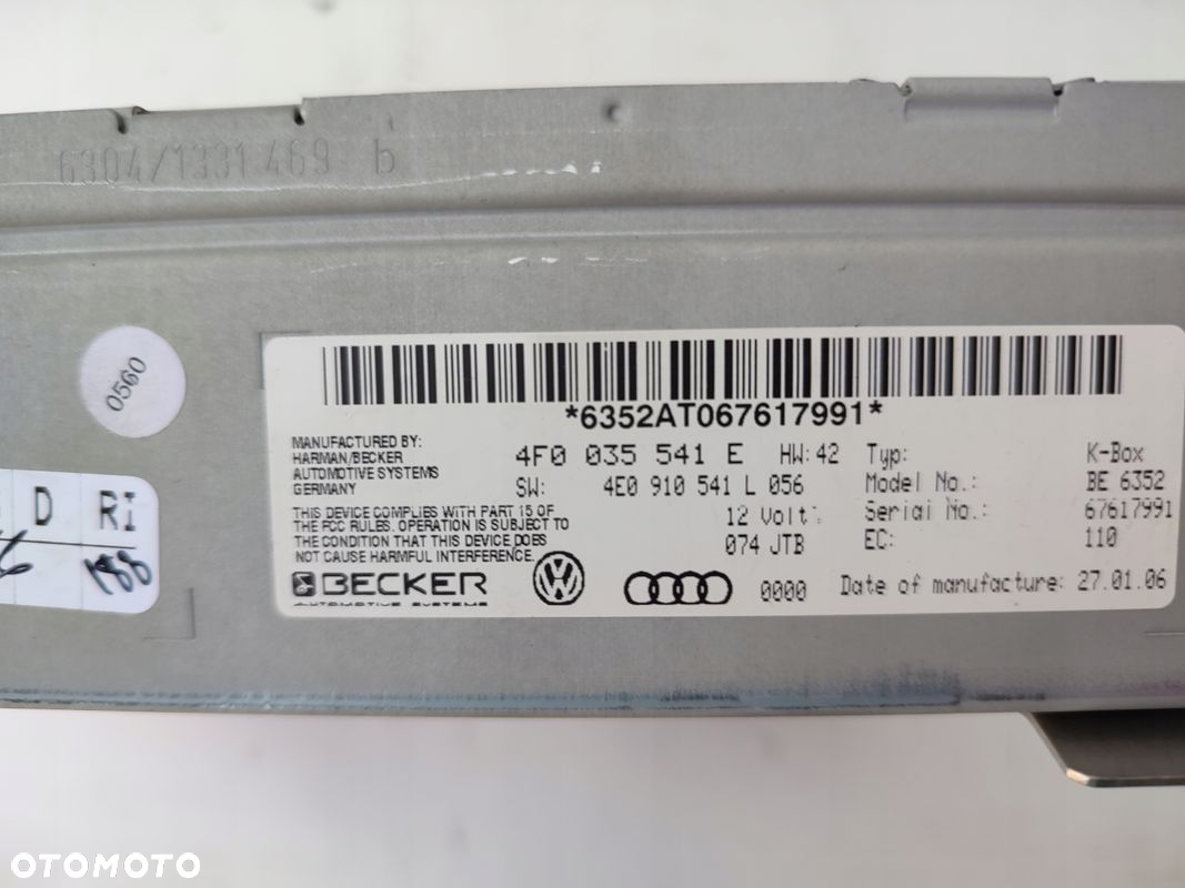 Tuner moduł radia AUDI A6 C6 4F0035541E - 4