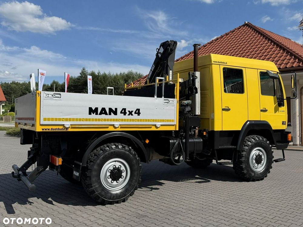 MAN LE 180C 4x4 DOKA 4.6/180KM Skrzyniowy + HDS Hiab 052-2 - 14