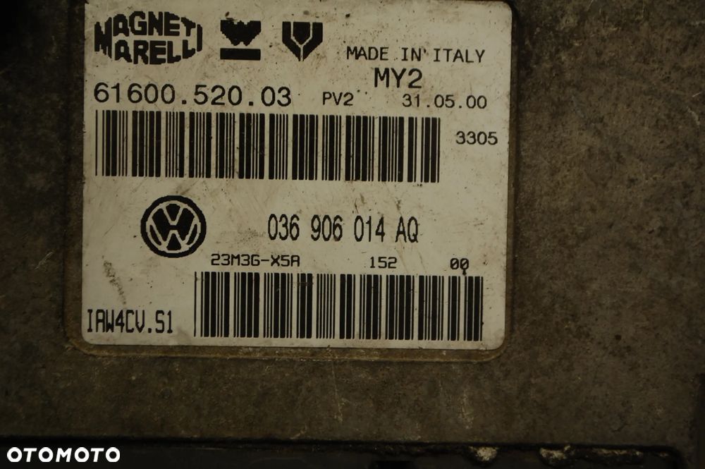 STEROWNIK KOMPUTER SILNIKA 036906014AQ 1.4 75KM SEAT LEON I VW SKODA AUDI - 3