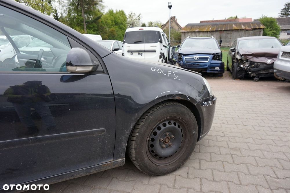 MASKA ZDERZAK BŁOTNIKI LAMPY GOLF V LC9Z  VOLKSWAGEN 2003-2009 CZARNY PRZÓD KOMPLETNY - 9