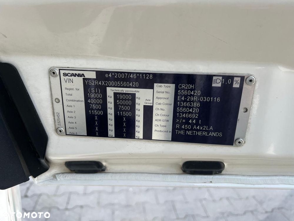 Scania R450 / ACC / WYSOKA KABINA / RETARDER / KLIMA POSTOJOWA / ZABUDOWY / 2020 / SUPER STAN - 36